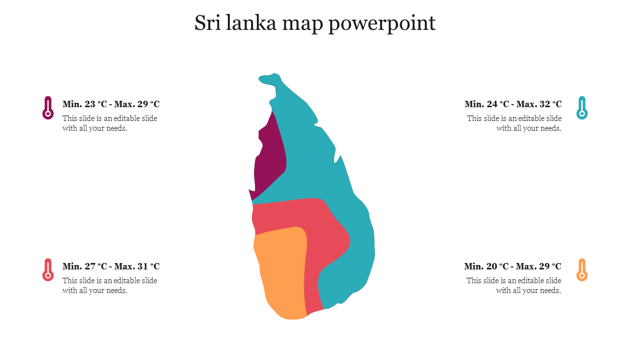 Sri lanka map powerpoint